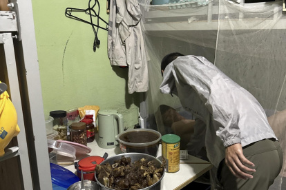 Foto cedida por el Ministerio Público del Trabajo (MPT) del estado de Bahía, que muestra el lugar donde fueron rescatados 163 operarios chinos.