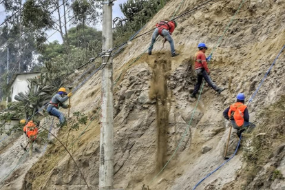 Horario. Los trabajos en el sector se están ejecutando desde la mañana hasta la tarde.