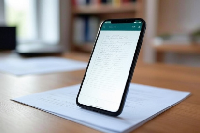 El escáner de documentos simplifica el envío de archivos, todo sin salir de la app.