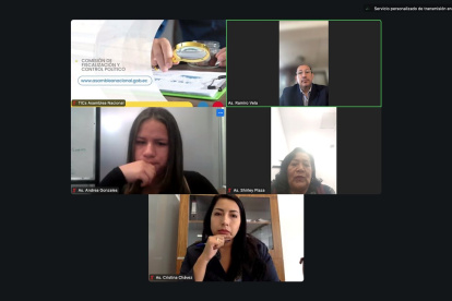 La Comisión de Fiscalización sesionó de manera virtual este 26 de diciembre.