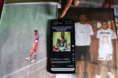 Esta es una de las imágenes que muestran a jóvenes tatuados, asegurando que son los desaparecidos.