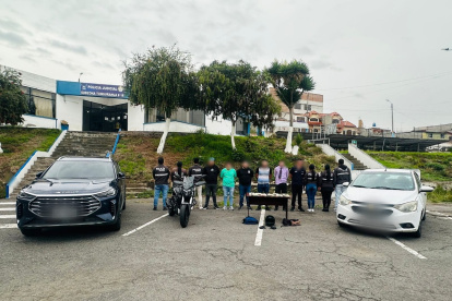 Cinco de los seis detenidos tiene antecedentes penales.