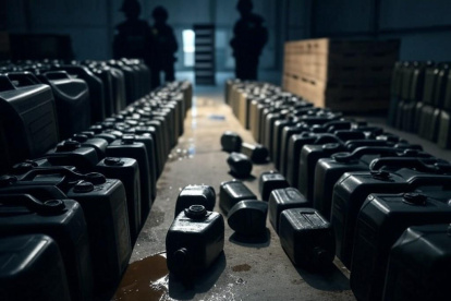 Referencial IA. El alcaloide fue encontrado en un contenedor.