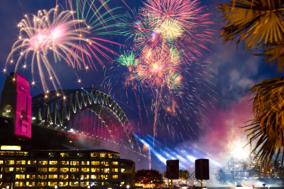 Sídney, Australia en Año Nuevo.