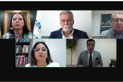 El pleno del CNE se reunió, este 30 de diciembre del 2024. No estuvo presente Esthela Acero.