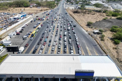 Vista del peaje este 1 de enero de 2025.