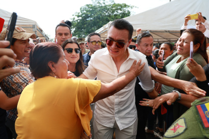 El presidente Daniel Noboa en territorio.