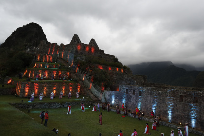 Ceremonia. Un evento en el Machu Picchu, en Perú, uno de los destinos más visitados por los turistas.