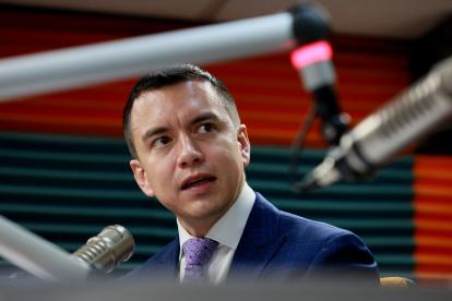 El presidente de la República, Daniel Noboa Azín.