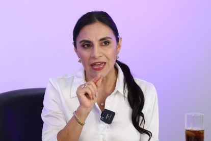 La vicepresidenta Verónica Abad en una entrevista con EXPRESO, semanas atrás.