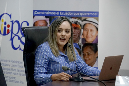 Cargo. Verdezoto ocupa la Vicepresidencia del CPCCS. Será enjuiciada por incumplimiento de funciones.