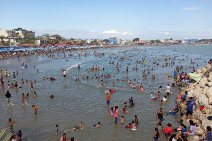 Una parte de General Villamil Playas, provincia del Guayas.