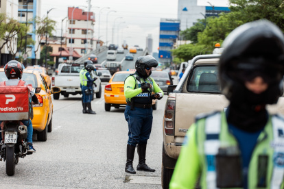 Referencial. Operativos viales realizados en Guayaquil