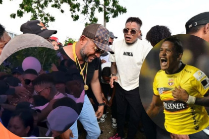 Michael Arroyo presente en el adiós de sus sobrinos junto a sus familiares.