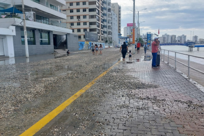 Miles de turistas desafiaron el fuerte oleaje mientras rescatistas intensificaron labores para evitar tragedias en el feriado de fin de año.