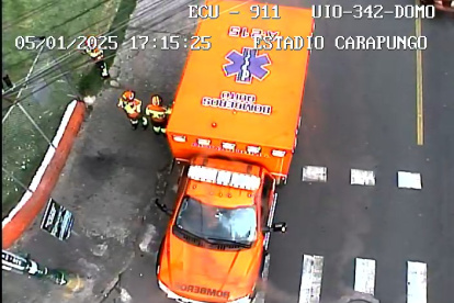 Asistencia. La ayuda se gestionó con asistencia de cámaras del ECU-911