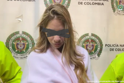 La ciudadana venezolana detenida en Colombia por la muerte del ecuatoriano Javier Vásquez Chacón, en diciembre pasado.