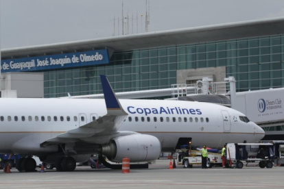 Nave. Uno de los aviones de la aerolínea Copa Airlines.