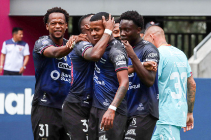 Sangolqui, domingo 7 de abril del 2024 Cotejo entre Independiente del Valle vs Libertad, por la Fecha 7 de la primera etapa, de la Serie A, Campeonato de la LigaPro Ecuabet 2024, Estadio Banco de Guayaquil Fotos:Rolando EnrÃ­quez/API