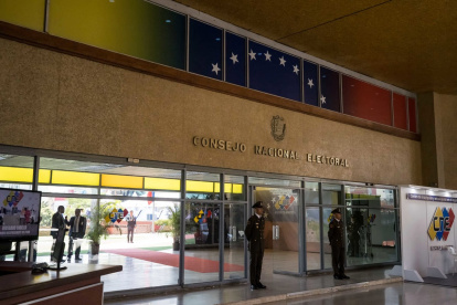 La sede del Consejo Nacional Electoral (CNE), en Caracas (Venezuela)