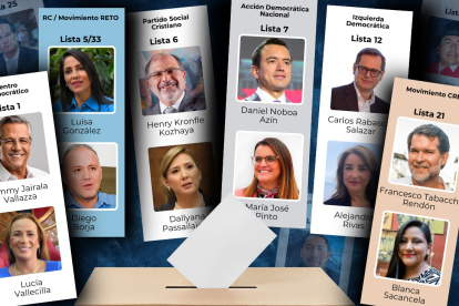 Ecuador deberá elegir a su nuevo presidente y vicepresidente entre 16 opciones.