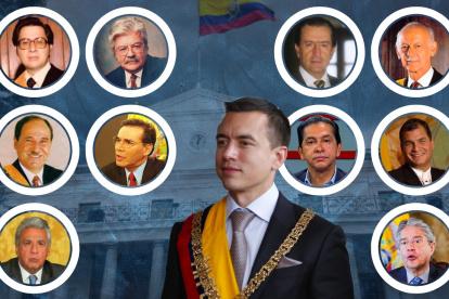 Presidentes de Ecuador electos en las urnas desde el retorno a la democracia. Solo dos han optado por la reelección a ese cargo.