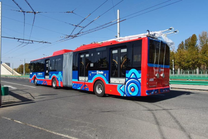 Así será uno de los nuevos buses articulados que tendrá el sistema Trolebús de Quito.