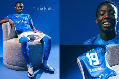 Yaimar Medina, nuevo futbolista del Genk de Bélgica.