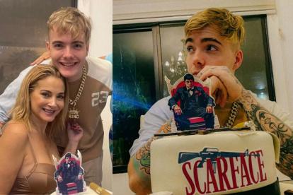 Alejandro Kenig, junto a su madre, en su reciente cumpleaños.