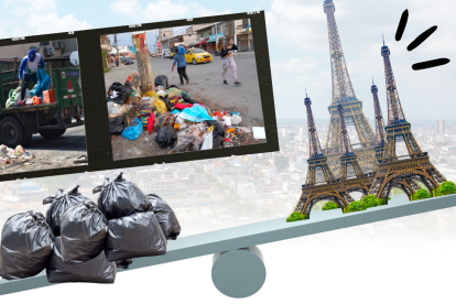 Ilustración. Lo recolectado en basura de un año en Guayaquil equivale a 178 torres Eiffel.