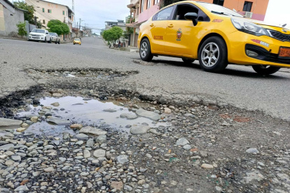 Queja. Así permanece desde hace meses la avenida Patria Nueva, una de las más transitadas de la ciudad.