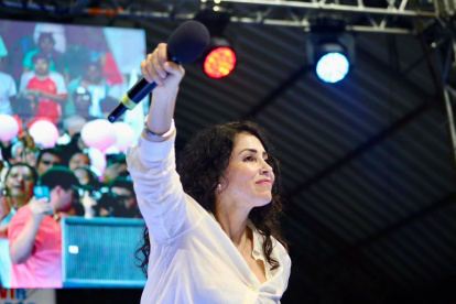 Luisa González es la candidata del correísmo a ,la Presidencia.