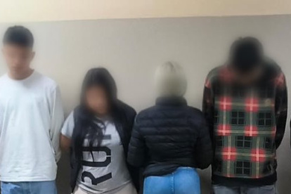 La Policía detuvo a cuatro personas, entre ellas un menor de edad quienes serían integrantes del Grupo de Acción Organizada (GAO) conocido como "Tiguerones"