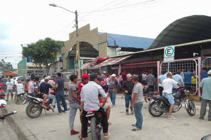 Comerciantes del Mercado cerraron sus puertas después del asesinato.