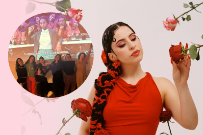 La Coya fue parte del grupo coral de la cinta Emilia Pérez.