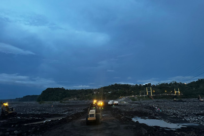 Imagen referencial del tramo de la vía Macas-Puyo donde se suspenderá el paso vehicular.