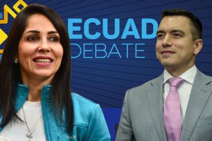 Luisa González y Daniel Noboa ya debatieron entre sí en la segunda vuelta electoral del 2023.
