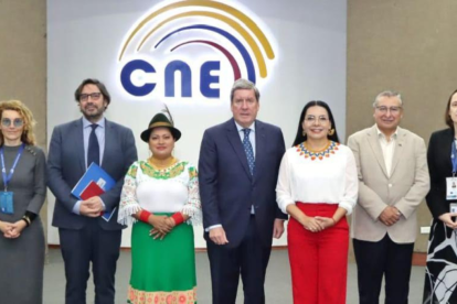 La Misión de Observación Electoral de la Unión Europea se reunió con autoridades del CNE.