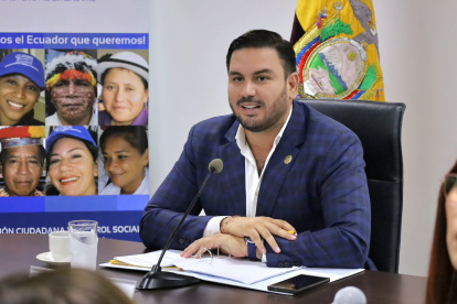 Andrés Fantoni preside el Pleno del Consejo de Participación.
