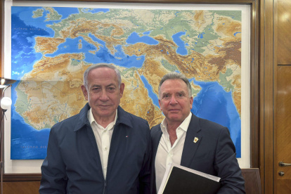 El primer ministro de Israel, Benjamín Netanyahu, junto a Steve Witkoff, enviado a Oriente Medio por el presidente electo de EEUU, Donald Trump.
