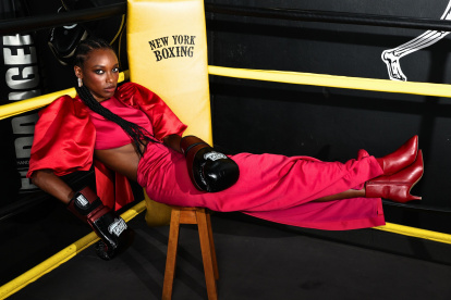 La modelo Nath Quiñónez practica box desde hace cinco años.