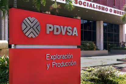 Empresa. La petrolera estatal PDVSA.