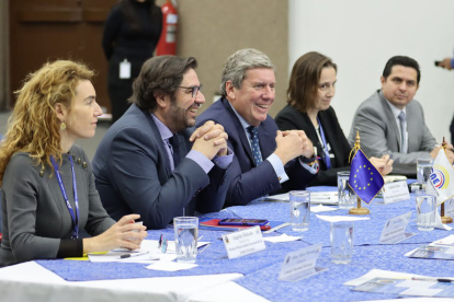 Protocolo. La Misión de Observación Electoral de la Unión Europea se reunió el último martes con las autoridades del Consejo Nacional Electoral.