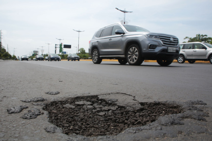Alerta. Hay tramos que fueron ya intervenidos y en los que, como se ve en la imagen, hay huecos nuevamente.
PERIODISTA:  DIANA SOTOMAYOR

.
AG-EXTERNOS.