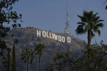 El letrero de Hollywood antes de los incendios forestales
