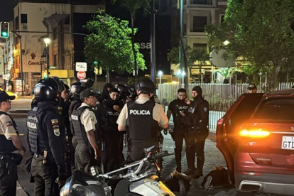 La persecución terminó en la calle Tungurahua entre Primero de Mayo y 9 de Octubre.