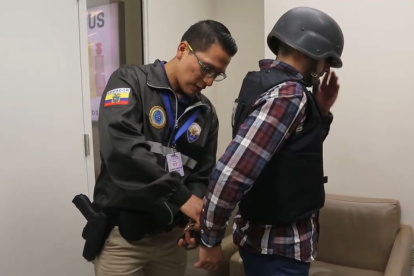 Proceso. Jonathan Falcón, acusado de femicidio, fue extraditado desde Chile a Ecuador para enfrentar a la justicia.