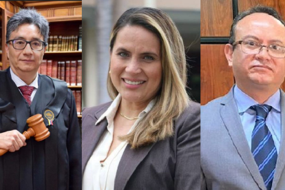 Marco Rodríguez Ruiz, Alexandra Villacís Parada y Edison Toro Calderón son integrantes de la terna para la Corte Nacional