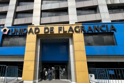 Oswaldo Trujillo fue trasladado a la Unidad de Flagrancia tras la aprehensión.