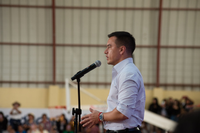 El presidente de la República, Daniel Noboa, en una actividad reciente.